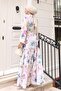 Patterned Hijab Dress Lilac 583 - 5
