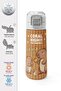 Patterned Steel Thermos with Straw and Direct Drinking 500 ml