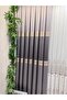 Mizrakli Ft632256 V-5403 Gray 1/3 Double Pile Background Curtain Apm - 4