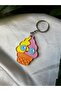 Rainbow Cupcake Keychain 3D Keychain