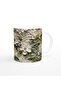 White Floral Natural Leaf Patterned Mug - 3