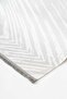 Abstract Patterned Washable Non-Slip Base Chenille Carpet Gray White Floor Mat 8392 - 4