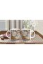 Gold Leaf Glittering Flower Patterned Mug - 5