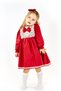 Girl's Red Lace Dress and Buckle - 2