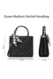 Women's Quare25 Medium Satchel (Black) - 6