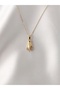 Stainless Steel Zircon Stone Hand Figured Necklace