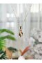 Stainless Steel Zircon Stone Hand Figured Necklace - 2