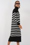 Women's Long Knitwear Dress A.Black 1130 - 4