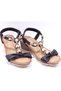 25Y151 Women's Black Stone Beaded Thick Padding Sole Orthopedic Summer Daily Sports Sandals - 2