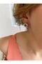 Spiral Round Silver Color Ball Earrings