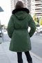 Khaki Pocket Detailed Detachable Fur Lined K Hooded Girl's Puffer Jacket 21338 - 8