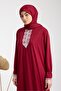 Bordo Terletmwyen One-Piece Lace-Edged Women's Prayer Gown - 6