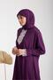 ONE-PIECE WOMEN'S PRAYER DRESS WITH HEADSCARF AND LACE - 2