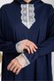 ONE-PIECE WOMEN'S PRAYER DRESS WITH HEADSCARF AND LACE - 5