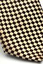 Brown Piti Square Patterned Beige Woven Fabric Slim Fit Tie with Handkerchief // Sdk-2503-5 - 3