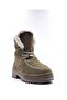 Genuine Suede Leather Inside Genuine Lamb Fur Khaki Green Women's Boots - 3