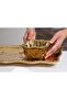 Beth & Lily – Moonlight White & Gold Square Ceramic Snack Bowl | Luxury Tableware | UAE GCC Gifting - 5