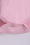 Pink Plain Long Sleeve Baby Girl Bodysuit - 3