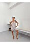 Elastic Waist Draped Stone Modal Shorts