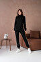 Zippered Striped Judge Collar Tracksuit Set - 4