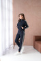 Zippered Striped Judge Collar Tracksuit Set - 4