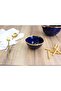 Beth & Lily – Sunset Blue & Gold Ceramic Snack Bowl | Luxury Serving Dish | UAE GCC Gifting