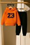 23 Printed 3 Thread Children's Tracksuit Set