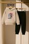 Minos Cat Printed 3 Thread Children's Tracksuit Set