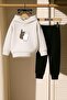 Hand Cup Printed 3 Thread Children's Tracksuit Set