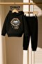 Lip Printed 3 Thread Children's Tracksuit Set