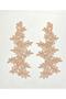 Guipure Applique / 2 Pack Guipure Applique / Powder Color