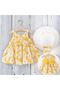 Baby Girls Sundress & Hat Set | Cotton | 18-24 Months | Yellow | Lightweight & Breathable - 2