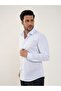 Men's Slim Fit Long Sleeve Light Blue Shirt - 4