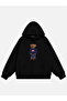 Unisex Teddy Boy Printed Hooded Fleece Oversize Sweatshirt