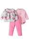 MiniMe Three-Piece Clothing Set for Girls | 9–12 Months | Various Colors | Cotton | High Quality