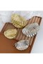 Silver Color Mussel Shell Design Metal Hair Clip 6 cm - 3