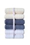 Douce Towel 6 Pieces - Cream Indigo White