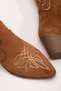 Women's Cowboy Boots - Embossed Double Color Embroidery Detailed Long Boots - 2