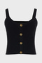 Sl Emiie Ribbed Button Detail Regular Fit Round Neck Top W5Yr10Z0130 Top W5Yr10 Z013 - 5