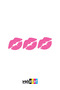 Kiss Sticker Lip Kiss Me Auto Sticker Set of 3