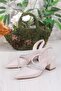 110-415 Piping Stone Low Thick Heeled Women's Shoes - 3
