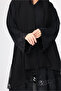 Lace Detailed Crystal Abaya - 2