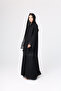 Lace Detailed Crystal Abaya - 3
