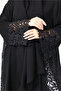 Lace Sleeves and Slides Layered Abaya - 3
