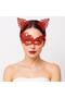 Mystery Red Lace Mask and Crown Set No 1 - Costume Set - 3
