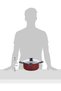 7 Pieces Red Aluminum Cookware Set with Interior and Exterior Starflon Max Nonstick Coati - 5