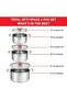 Cookware Set | OPTI'Space 6-Piece Induction Cooking Set | Stewpots with Lids (18/20/24 cm) | S - 6