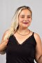 Plus Size Pajama Set with Leopard Shorts: Complete Your Chic with Black Top - 2