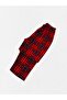 Boy's Cotton Fabric Suede Red Plaid Patterned Sleep Banded Shirt Collar Pajama Set - 7