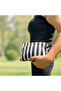 Striped Canvas Fabric Lined Scholarship Clutch Bag – Daily, Night, Beach and Makeup Bag Use - 3